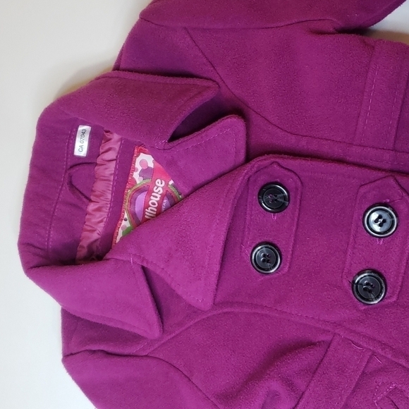 3/$30 DOLLHOUSE Pea Coat Ruffle Back - Picture 2 of 7